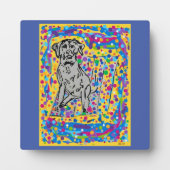 Plaque tabletop met esel fotoplaat (Voorkant)