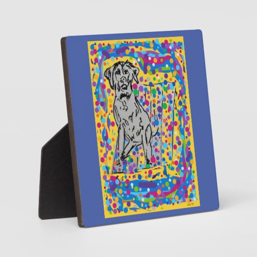 Plaque tabletop met esel fotoplaat (Voorkant)