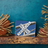 Plaque treindoorgang fotoplaat (Zijkant)