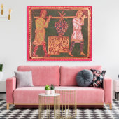 Plaque uit een kruis canvas afdruk (Insitu (Woonkamer))