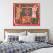 Plaque uit een kruis canvas afdruk (Insitu (Slaapkamer))