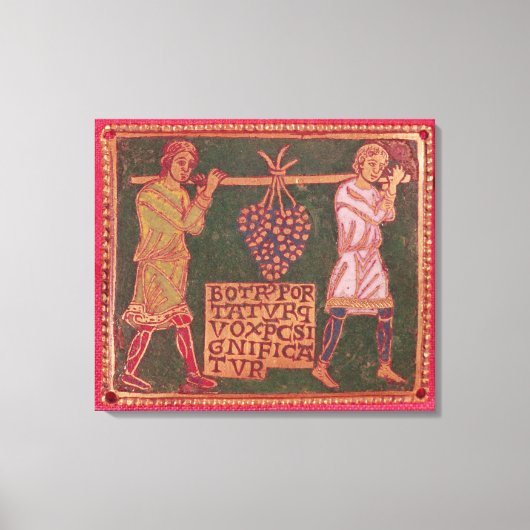 Plaque uit een kruis canvas afdruk (Voorkant)