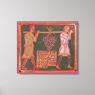 Plaque uit een kruis canvas afdruk