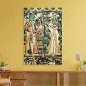 Plaque uit het deksel van de koffer met aanduiding canvas afdruk (Insitu (Woonkamer))