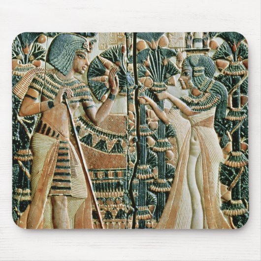 Plaque uit het deksel van de koffer met aanduiding muismat (Voorkant)