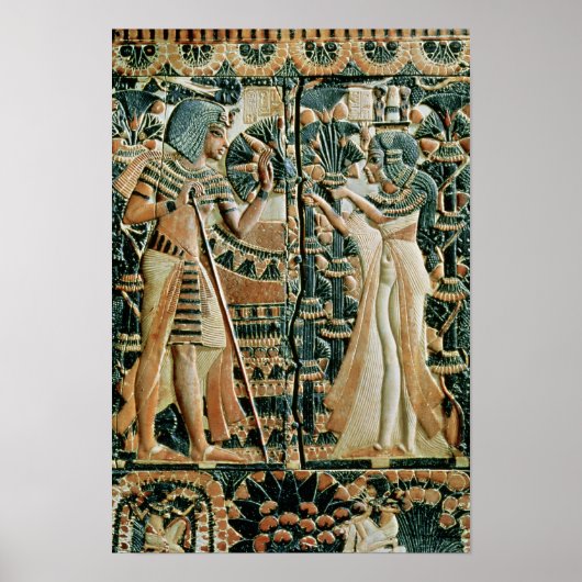 Plaque uit het deksel van de koffer met aanduiding poster (Voorkant)