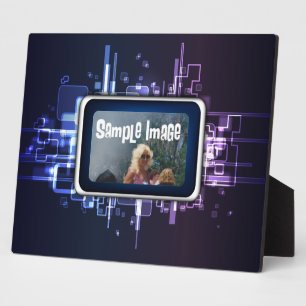 Plaque van de Kunst van het neon de Abstracte Fotoplaat