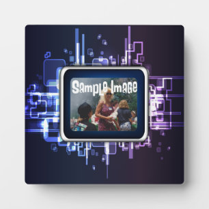 Plaque van de Kunst van het neon de Abstracte Fotoplaat