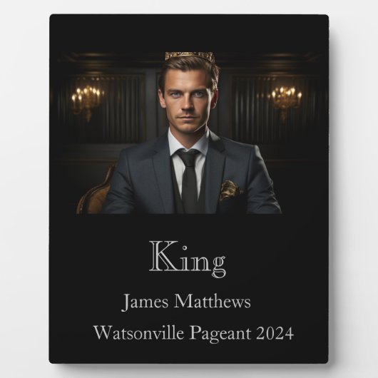 Plaque van King Pageant Fotoplaat (Voorkant)