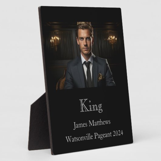 Plaque van King Pageant Fotoplaat (Zijkant)
