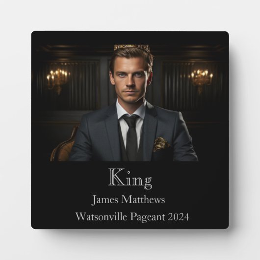 Plaque van King Pageant Fotoplaat (Voorkant)