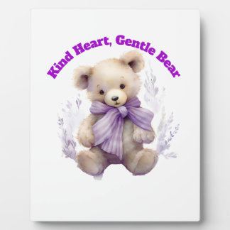 Plaquette Kind Hart Gentle Bear - Ontwerp van een  Fotoplaat