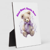 Plaquette Kind Hart Zacht Beren - Ontwerp van een Fotoplaat (Zijkant)