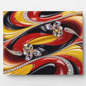 Plaquette met Belgische kleuren Modern Design Fotoplaat (Voorkant)