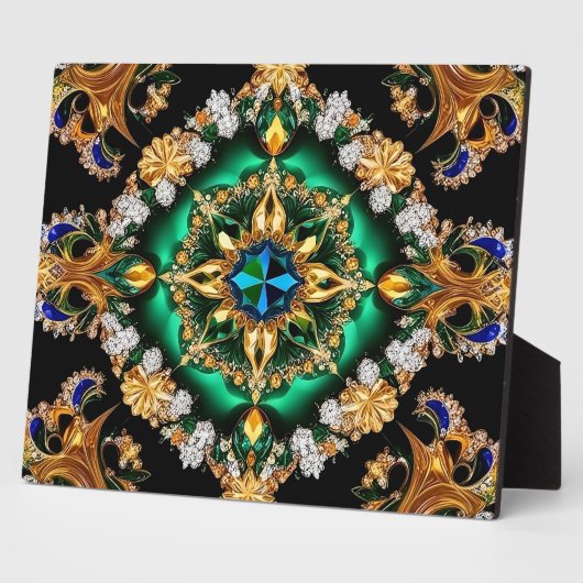 Plaquette met Braziliaanse kleuren Modern Design Fotoplaat (Zijkant)