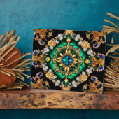 Plaquette met Braziliaanse kleuren Modern Design Fotoplaat (Zijkant)