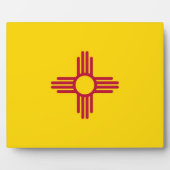 Plaquette met de vlag van New Mexico Fotoplaat (Voorkant)