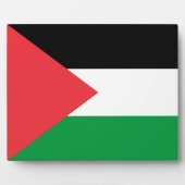 Plaquette met de vlag van Palestina Fotoplaat (Voorkant)