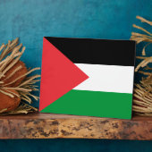 Plaquette met de vlag van Palestina Fotoplaat (Zijkant)