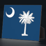 Plaquette met de vlag van South Carolina Fotoplaat<br><div class="desc">Mooie plaquette met de vlag van South Carolina. Verenigde Staten van Amerika. Dit product is aanpasbaar.</div>