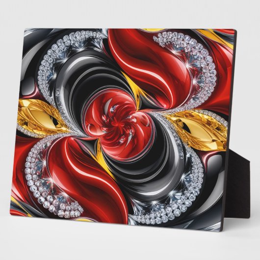 Plaquette met Duitse kleuren Modern Design Fotoplaat (Zijkant)