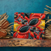 Plaquette met Duitsland Kleuren Modern Design Fotoplaat (Zijkant)