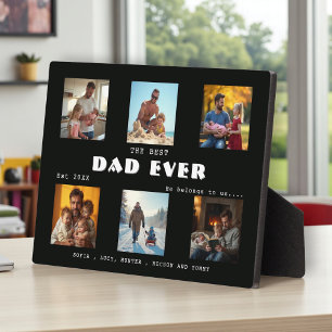 Plaquette met foto als aandenken voor papa vanaf 2 fotoplaat