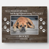 Plaquette met fotoherinnering aan huisdier in rust fotoplaat (Voorkant)