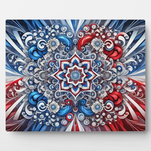 Plaquette met Franse kleuren Modern Design Fotoplaat (Voorkant)