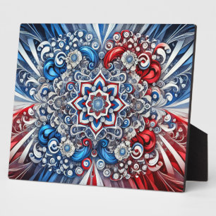 Plaquette met Franse kleuren Modern Design Fotoplaat