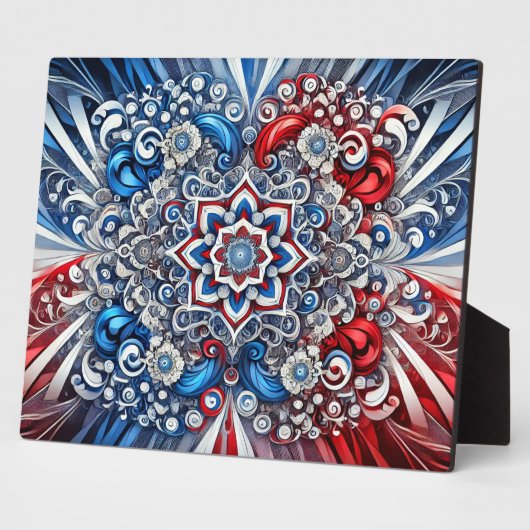 Plaquette met Franse kleuren Modern Design Fotoplaat (Zijkant)