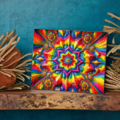 Plaquette met LGBTQ kleuren Modern Design Fotoplaat (Zijkant)