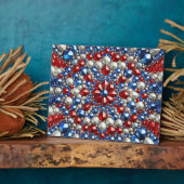 Plaquette met Nederlandse kleuren Modern Design Fotoplaat (Zijkant)