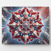 Plaquette met Noorwegen Kleuren Modern Design Fotoplaat (Voorkant)