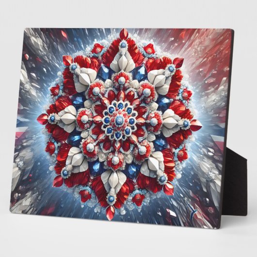 Plaquette met Noorwegen Kleuren Modern Design Fotoplaat (Zijkant)