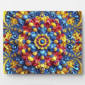 Plaquette met Roemeense kleuren Modern Design Fotoplaat (Voorkant)