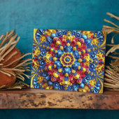 Plaquette met Roemeense kleuren Modern Design Fotoplaat (Zijkant)