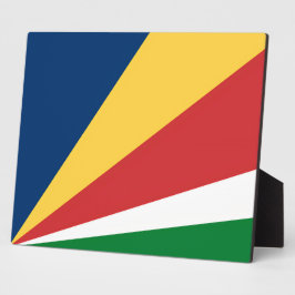 Plaquette met Seychellen kleuren Modern Design Fotoplaat