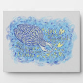 Plaquette met steun en liefde van de aartsengel Mi Fotoplaat (Voorkant)