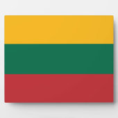 Plaquette met vlag van Litouwen Fotoplaat (Voorkant)