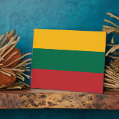 Plaquette met vlag van Litouwen Fotoplaat (Zijkant)