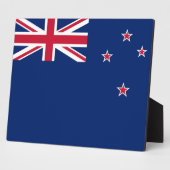 Plaquette met vlag van Nieuw-Zeeland Fotoplaat (Zijkant)