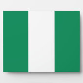 Plaquette met vlag van Nigeria Fotoplaat (Voorkant)
