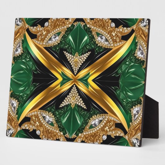 Plaquette met Zuid-Jamaicaanse Modern Design Fotoplaat (Zijkant)