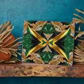 Plaquette met Zuid-Jamaicaanse Modern Design Fotoplaat (Zijkant)