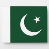 Plaquette Pakistaanse vlag Fotoplaat (Voorkant)