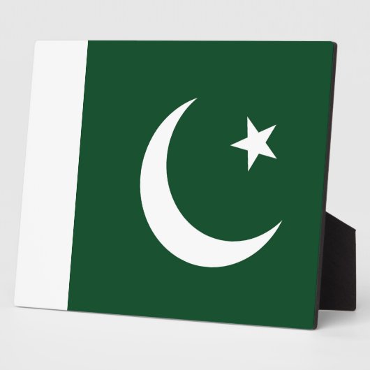 Plaquette Pakistaanse vlag Fotoplaat (Zijkant)