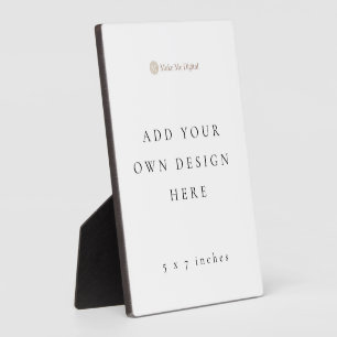 Plaquette van 5x7 inch met standaard fotoplaat