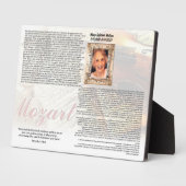 Plaquette voor vrienden fotoplaat (Zijkant)