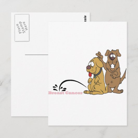 Plas op Kanker van de Borst Briefkaart (Voorkant / Achterkant)